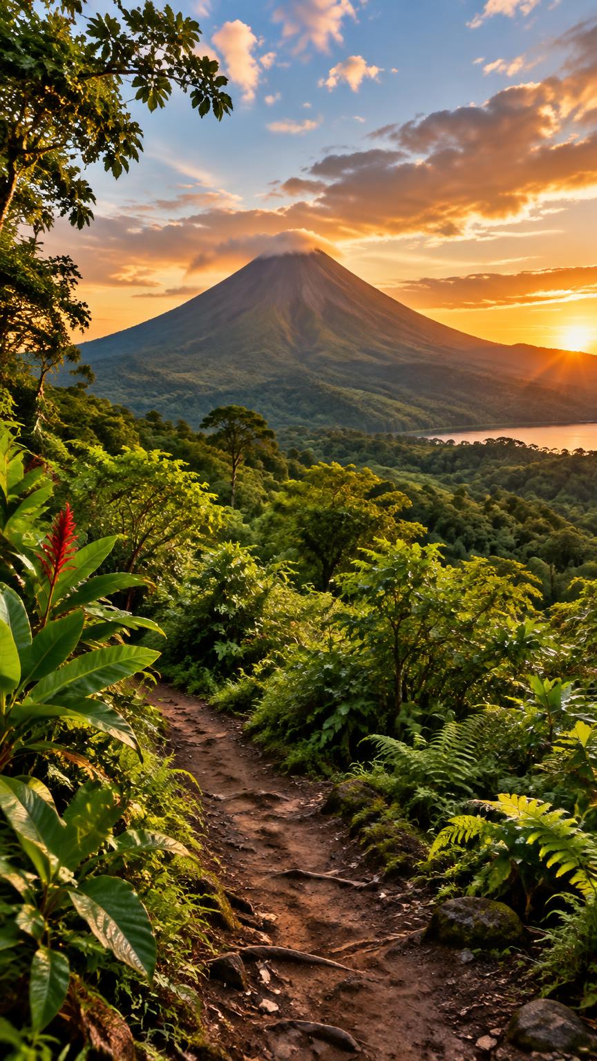 Caminata al atardecer en el Arenal — La Fortuna, Costa Rica